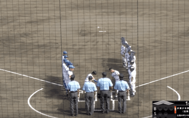 マクドナルド・トーナメント3回戦 小野路球場 1試合目 多賀少年野球クラブ vs. 白鳥本町少年野球クラブ