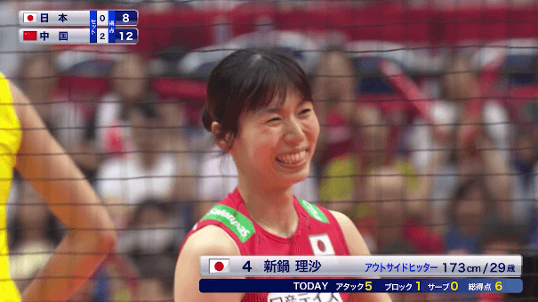 9/19 新鍋理沙選手 今日の全得点 / ワールドカップバレー2019