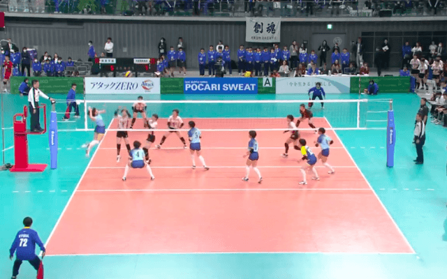 第1日女子1回戦　敬愛学園（千葉）× 大阪国際滝井（大阪）