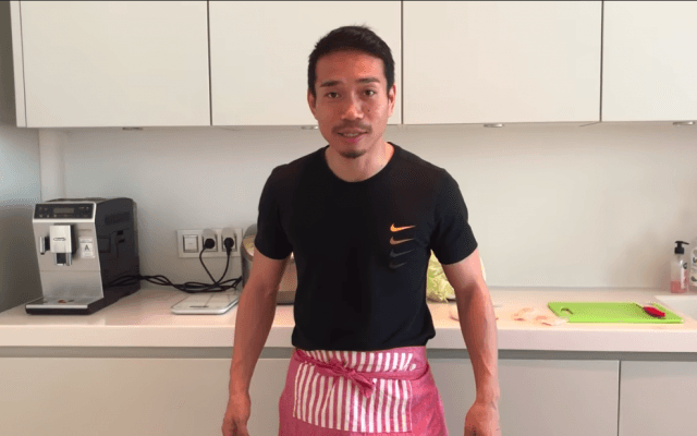 長友がYouTubeチャンネル開設 初回は料理を披露 妻・平愛梨も登場