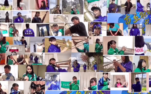 離れていても心は一つ 市船吹奏楽部が応援ソング奏でる