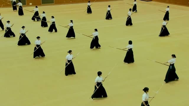 なぎなた（兵庫）演技・八方振り・打突