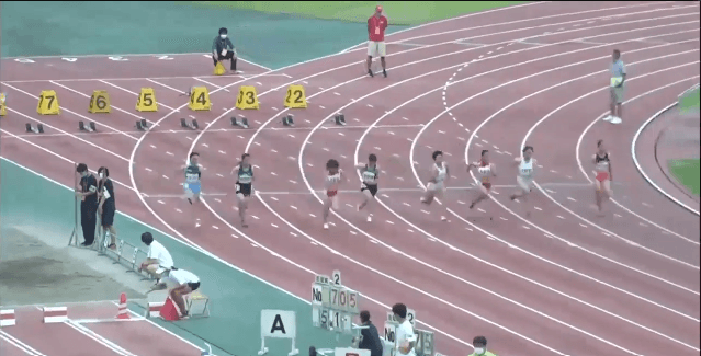 陸上競技（群馬）女子100m決勝
