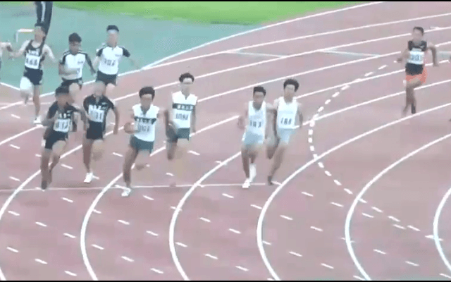 陸上競技（群馬）男子4×100mリレー決勝