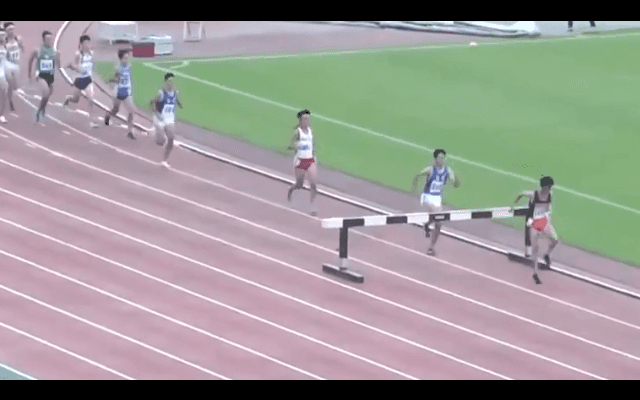 陸上競技（群馬）男子3000ｍ障害決勝