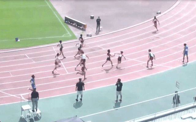 陸上競技（群馬）男子４×400Ｍリレー予選