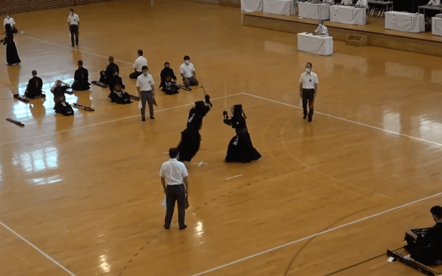 剣道（岡山）男子団体 準決勝 第1会場