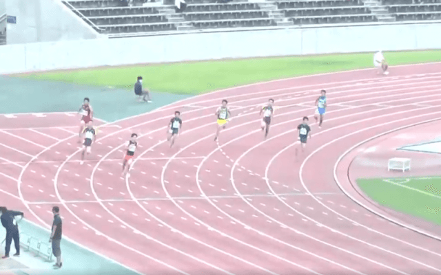 陸上競技（群馬）男子200M予選