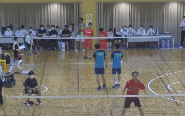 バドミントン(新潟)男子ダブルス準決勝②