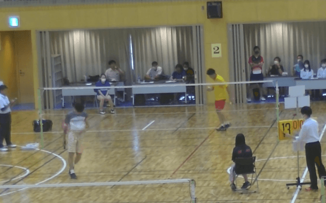 バドミントン(新潟)男子シングルス決勝 第1G