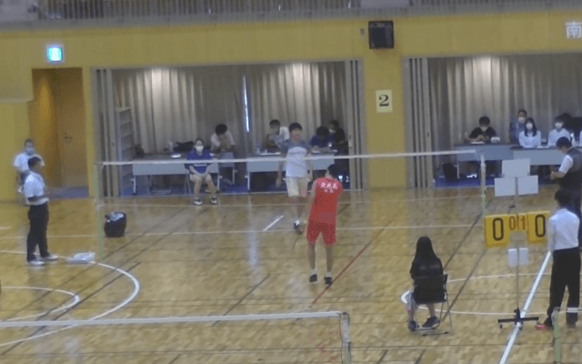 バドミントン(新潟)男子シングルス決勝 第2G
