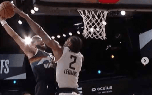 レナードが“中指一本ブロック”　終盤に見せた超一流のワザを解剖「これは凄い世界」【NBAバズ動画解剖】