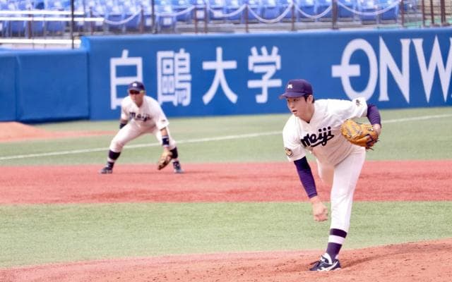 「3回でいいから抑えろ」のはずが…　明大・竹田祐が月曜の神宮で“予感”させた無安打ピッチ