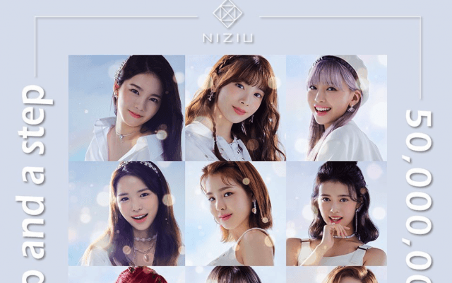 NiziU「MV﻿㊗️50,000,000VIEWS ファンの皆さんに感謝を込めて」およそ20分で3万いいねが到着