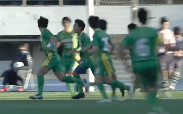 東海学園(愛知)vs明徳義塾(高知) 全国高校サッカー選手権 1回戦