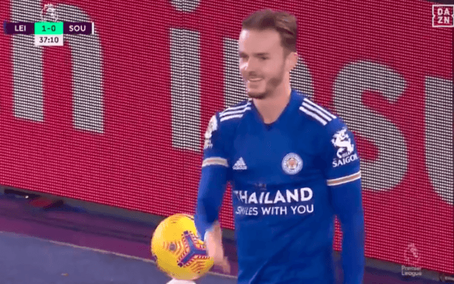 【動画】ゴールを決めてもソーシャルディスタンスを守るレスターのマディソンとバーンズ