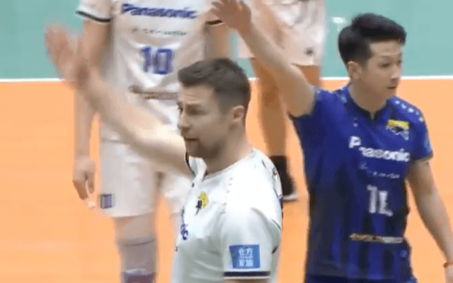 【動画】サントリーvsパナソニックのスーパーブロック集 - V1男子（1月30日）