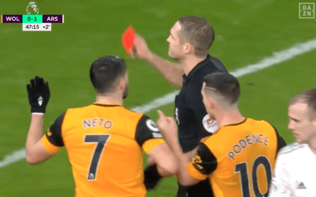 【動画】2人の退場者を出したアーセナルがウルブズに敗れる