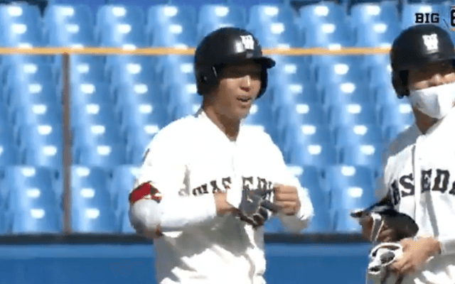 早大・中川が緊迫した投手戦にケリをつける一打で、明大を下す！【ハイライト動画 10/18 秋季東京六大学野球 明治大学vs早稲田大学】