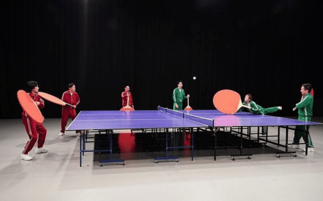 「でかっ❣️」松本まりか＆北村匠海🏓巨大な卓球台に苦戦⁉️「楽しかった〜✨」