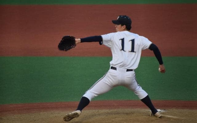 連続完封の武蔵大・田中、松崎と4年生の新米キャッチャー斉藤