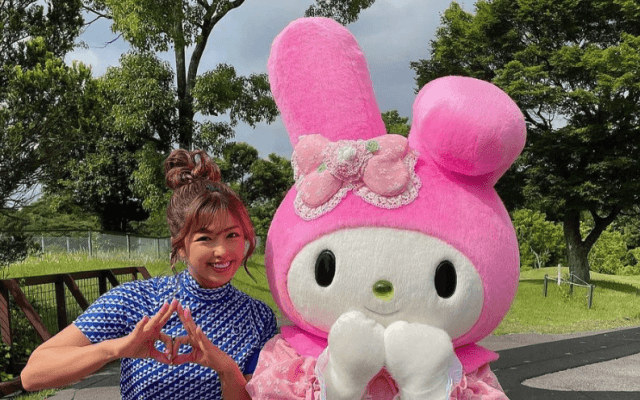 🌈マイメロがお出迎え⛳️可愛すぎる✨プロアマ大会❤️あおい夏海が挑戦❣️