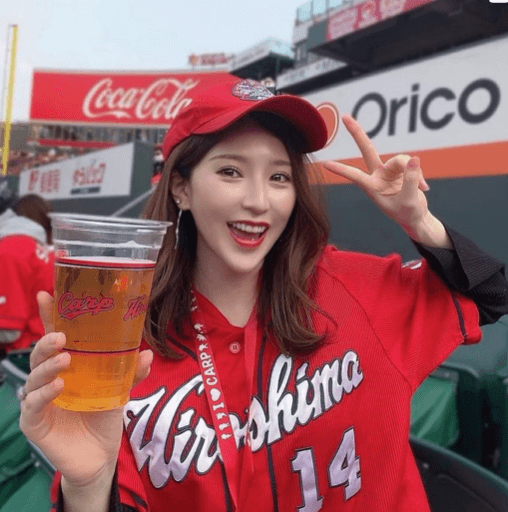 🌈フォロワー急増🥊井岡戦ラウンドガール❤️倭早希、⚾︎カープ女子だった❣️