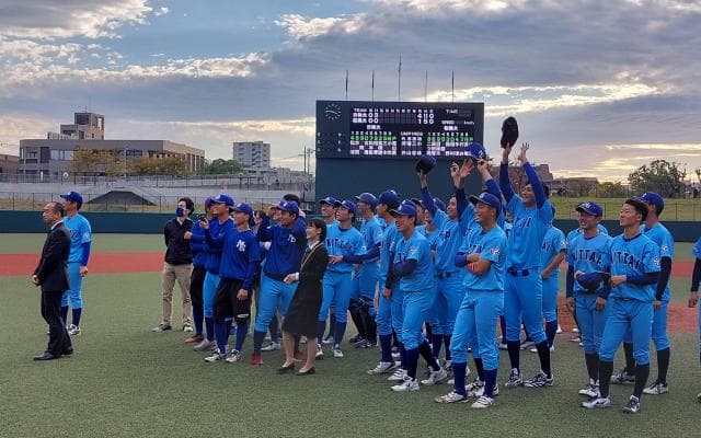 首都リーグ優勝の日体大、寒空に響く「エッサッサ」　舞台は関東地区大学選手権へ