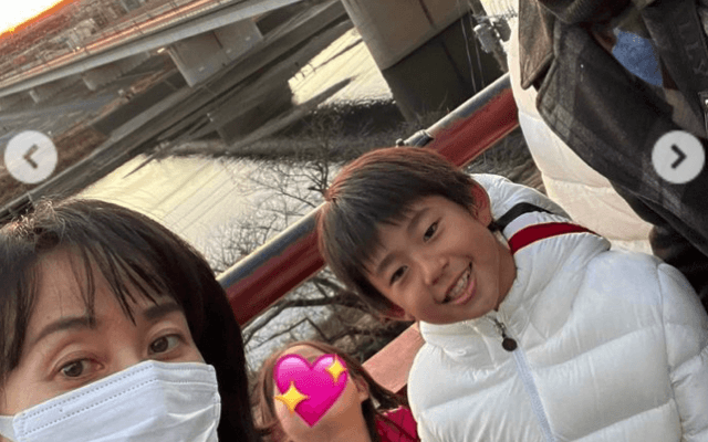 ⛳️東尾理子、石田純一＆長男・理汰郎くん顔出し家族ショット披露