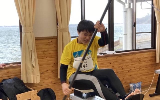 拠点を兵庫県加古川に移し過去最大規模で開催「第3回オンラインエルゴ選手権」カヌースプリント オリンピック日本代表の藤嶋大規さんも参加