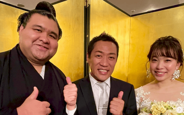 はなわ、高安＆杜このみと「笑いあり涙ありのとても素敵な」披露宴💖3S