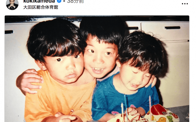 クイズ❣️この少年は誰❓ヒントは〇〇3兄弟🥊父16年ぶりセコンド復帰🔥