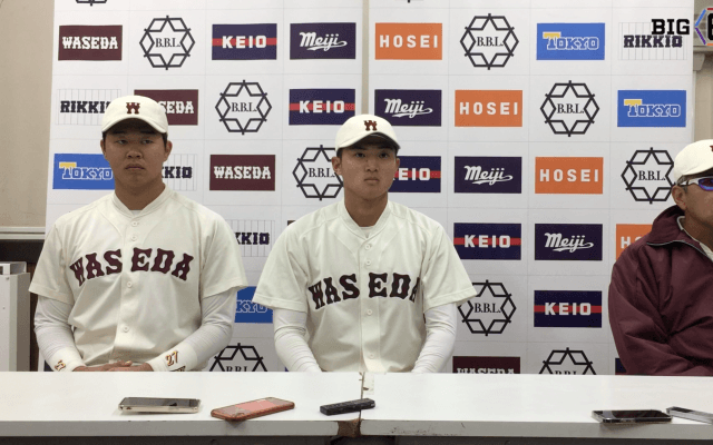 【ヒーローインタビュー】早稲田大学 ​小宮山悟監督・印出太一(③中京大中京)・加藤孝太郎(④下妻一)