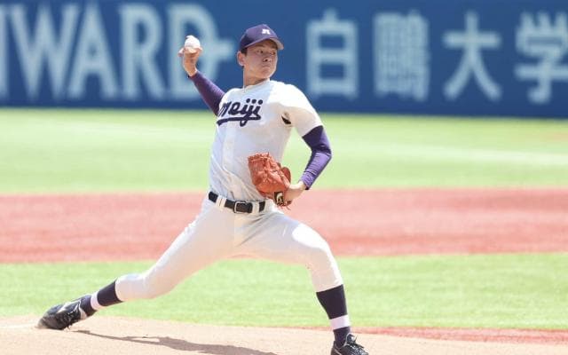 シーズン途中に現れた明大“新エース”　防御率リーグトップタイ…体格は“大谷クラス”