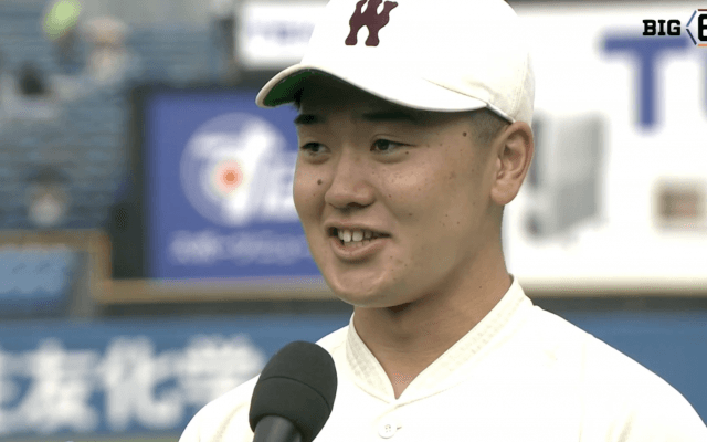 【ヒーローインタビュー】早稲田大学 小宮山悟監督・尾瀬雄大(③帝京)・印出太一(④中京大中京)