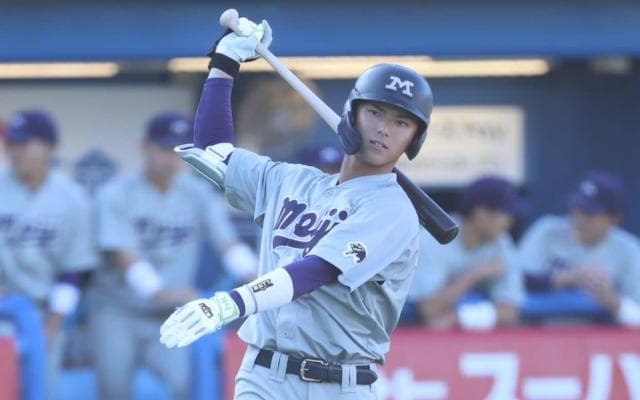 明大が崖っぷちで見せた緻密さとしぶとさ　楽天ドラ1宗山「粘り意識している」