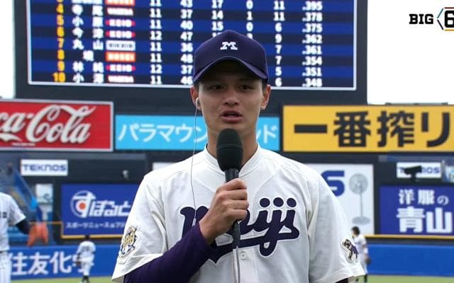 【ヒーローインタビュー】明治大学 毛利海大(④福岡大大濠)