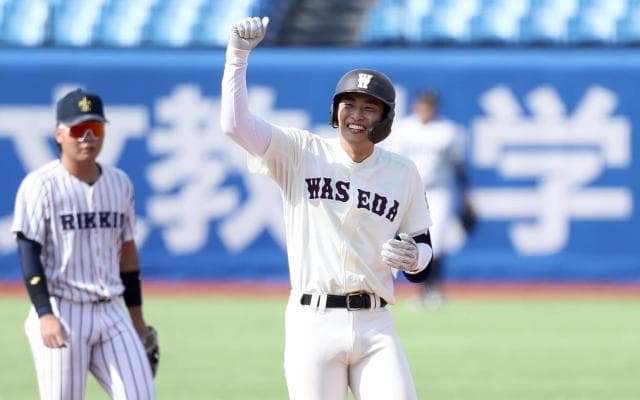 「マウンドと打席でお互いに笑っていた」“仙台育英対決”早大髙橋煌2点二塁打で凱歌