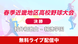 春季近畿地区高校野球大会決勝
 智弁和歌山 - 報徳学園
