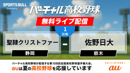 夏の甲子園
1回戦 聖隷クリストファー - 佐野日大