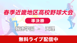 春季近畿地区高校野球大会準決勝
 報徳学園 - 天理