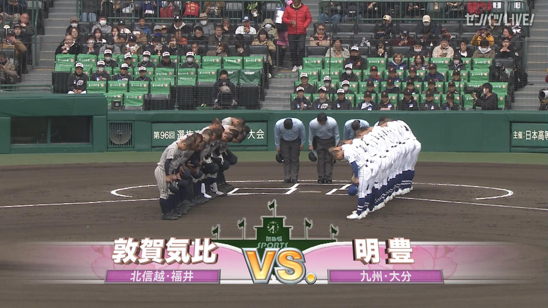 敦賀気比(福井) - 明豊(大分)｜1回戦 ダイジェスト | センバツLIVE 