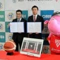 千葉・野田市駅近くにバスケコート　協定結んだ千葉ジェッツデザイン