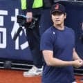 大谷翔平、京セラDへ降臨　前日練習に近藤とともに登場…ついに国内プレー“解禁”へ