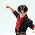 【フィギュア】中田璃士、SPジュニア歴代最高点で首位　日本男子初の世界ジュニア連覇へ好発進