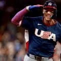 「大谷が打てばジャッジが打つ」日米スターの“競演”が「漫画すぎて」　米国代表主将の豪快弾に「かっこ良すぎる」【WBC】