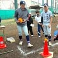 野球の楽しさを子どもたちに　下松工業高の部員が小学生と体験交流会
