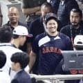 【WBC】ベネズエラ選手が大谷翔平に笑顔で“抗議”　アップ中にネット越しながらライナー強襲