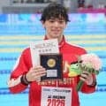 光永翔音が５０ｍバタフライＶ　高校までは野球と二刀流　推しの森下翔太のＷＢＣ活躍に「勇気づけられた」