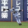 【阪神】中野拓夢、新背番号「７」見せながら打球好捕「打った瞬間ライトかと思ったけど」